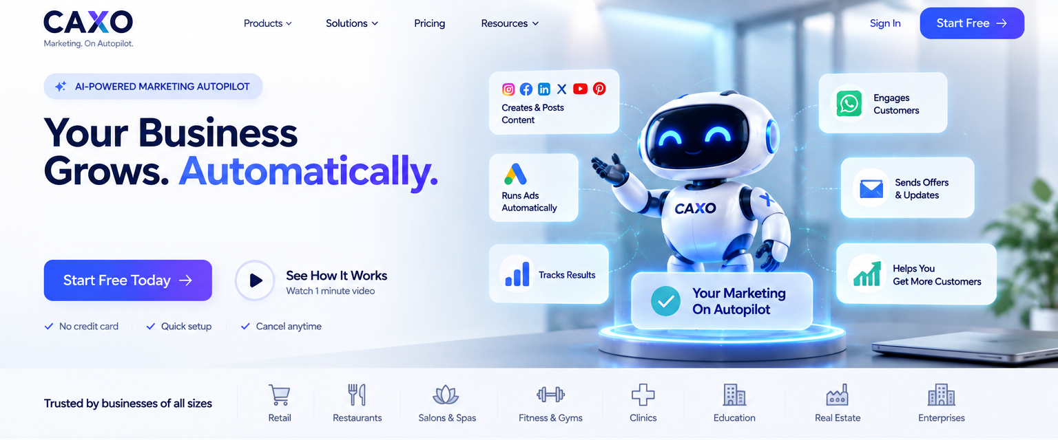 CAXO Pilot — Marketing. On Autopilot.